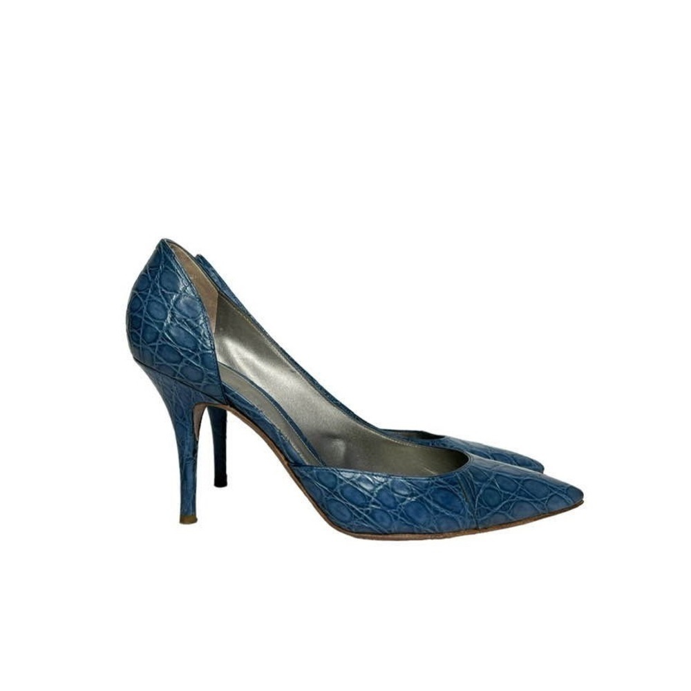 SERGIO ROSSI • PELLE HEELS W/ BOX & SOLE PROTECTORS (41)